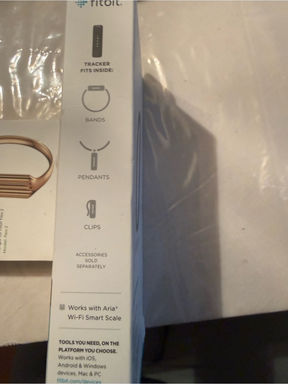 fitbit Rose Gold and White Accessory Box